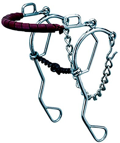 Weaver Combo Swt Eisen Leder Kalifornische Hackamore (Bosal) 8 in CHK