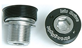 Stronglight M15 Kurbelschraube Schwarz/Silber Einheitsgröße