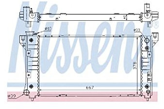 Nissens 60999A Radiatore per Raffreddamento per Motore