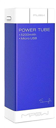 MiPow Power Tube Semplice 5200mAh Micro USB per Ricarica