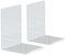 Maul Buchstützen 10 x 10 x 13 cm, Acryl, 2 Stück pro Packung (5 Packungen = 10 Buchstützen)