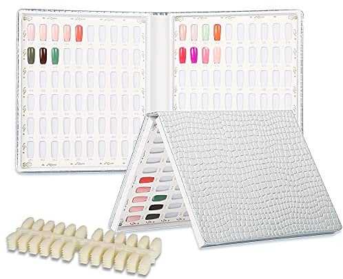 TP 120 Nagel Tipps Leder Cover Gel Polish Display Diagramm Book Nail Art Salon Tools