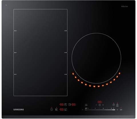 SAMSUNG Piano Cottura NZ63K7777BK a Induzione 3 Zone Cottura da 60 cm Colore Nero
