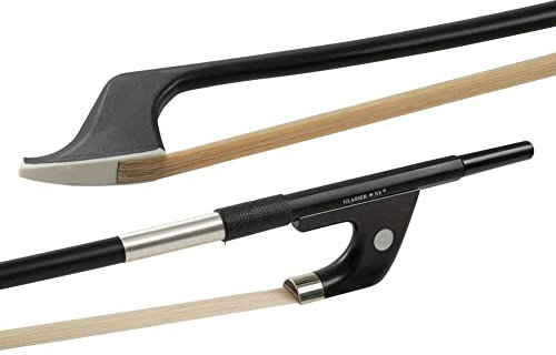 GLASSER Bassbogen, Carbon Graphit, Made in USA, G5000X-34, deutsches Modell, Neusilberbewicklung, für 3/4 Kontrabass
