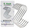 KEESIN S a forma di metallo rivestito con gancio in acciaio INOX multifunzione gancio ganci per cucina cucchiaio pan bagno camera da letto, confezione da 15 (Medio)