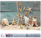 3D Effect Aquarium Background Fish Tank Decorations Pictures PVC Adhesive Poster Seashell Starfish Poster Backdrop Decoration(61×41cm)