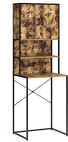 Vicco Mobile lavatrice Fyrk, Rovere rustico/Nero, 64 x 189 cm
