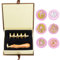 Wachs-Siegel-Stempel-Set, ANBOSE Tier Wachs-Siegel-Stempel-Set mit 6 PCS abnehmbare Messingköpfe und 1 Holzgriff, Katze Eule Boot Rose Siegel Wachsstempel für Karten Einladungen
