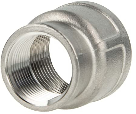 tecuro Reduktionsmuffe Edelstahl V4A (AISI 316), IG/IG 2 x 1 1/4 Zoll
