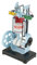 Raguso 4 Takt Motormodell Verbrennungsmotor Modellbausatz Motormodell für Physik Mechanik Experiment Lehrinstrument 4 Takt 32x18x12