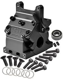 Palumma RC Gearbox Cover, Metal Front/Rear Gearbox Housing for ARRMA 1/8 KRATON 6S AR106005/AR106015/AR106018 RC Car Upgrade Parts(black)