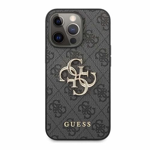 GUESS PU 4G Metal Logo Case for iPhone 13 Pro (6,1) Grey - GUHCP13L4GMGGR