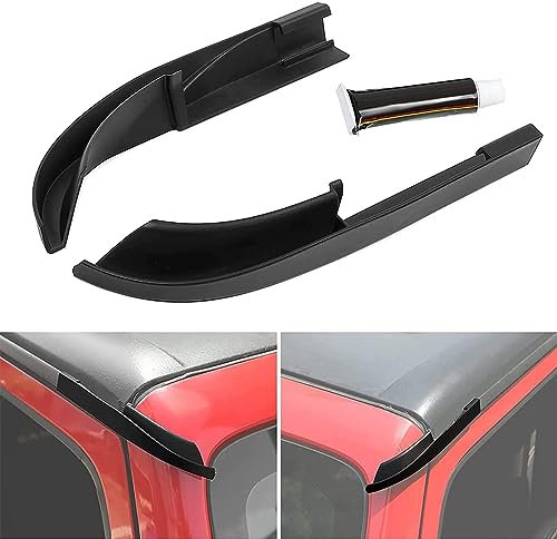 CKPEOR Hardtop – inverseur de Pluie ABS, Extensions de gouttière, déflecteur de Pluie pour Jeep Wrangler JK JKU 2011 – 2017, Accessoires extérieurs