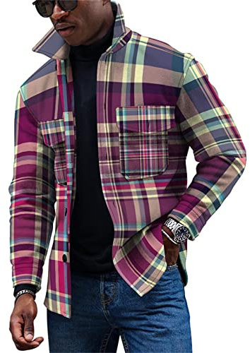 Winterjacke Herren Cabanjacke Hemd Mann Winter Jacket Men Herren Jacken Regen Jacke. Herren Herren Dünne Jacke Pjs Jacke Herren Businesshemden Herren Feuerwehr Fleecejacke(Light Brown,3XL)