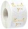500pcs Round Thank You Stickers Gold Foil Seal Labels Wedding Envelope Handmade