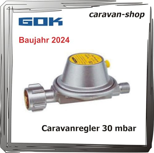 Druckregler für Caravan Wohnmobil 30 mbar 0,8 kg/h, Wohnwagen, Gasregler