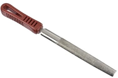 CoCud Lime Diamantée, Longueur de Lime de 6 Pouces, Longueur Totale de 10 Pouces, Lime Demi-Ronde Revêtue de Diamant - (Applications : pour le Meulage de Modèles)