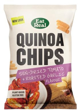 Eat Real Sundried Tomato & Roasted Garlic Quinoa Chips 1 x 90g