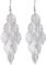 LEEQBCR 925 Sterling Silver Leaf Drop Earrings Long Tassel Dangle Earrings Jewellery for Women