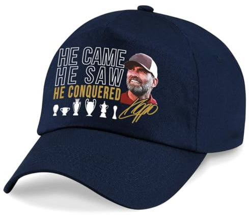 Partisan Liverpool Cap Klopp - He Came, He Saw, He Conquered - Erwachsene Einheitsgröße, navy, Einheitsgröße