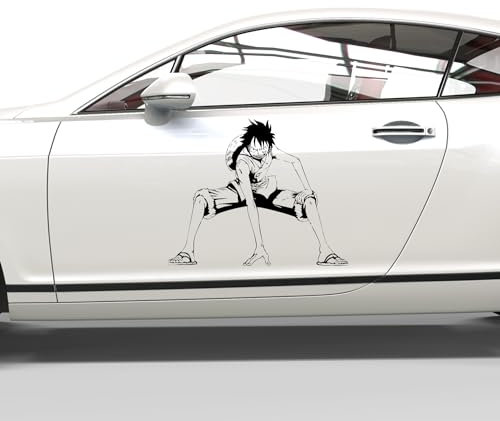 mein-motiv.com Autoaufkleber One Piece - Ruffy Größe M - ca. 60cm x 50cm