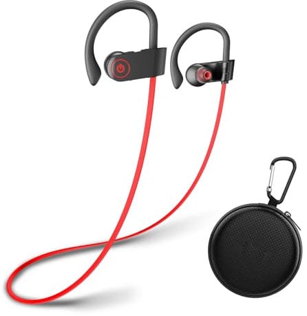 NUASI Waterproof Earphones Wireless IPX7 Waterproof for Running Sports Work