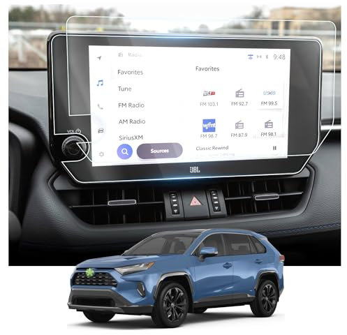 RUIYA Kompatibel mit 10,5 Toyota RAV4 2023 2024 2025 Navigation Schutzfolie, Nano Material Navigation Displayschutzfolien GPS Touchscreen Schutzfolie Auto Navigation Glas RAV4 Zubehör [2 Stücke]