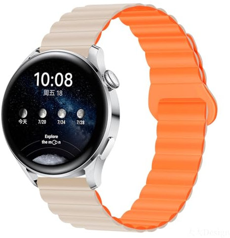 FYISWHO Pulsera Magnética de Repuesto para Realme Watch 3/2/S, Xiaomi Watch S3/S2/S1/S1 Active, 22mm Silicona Deporte Brazalete Correa
