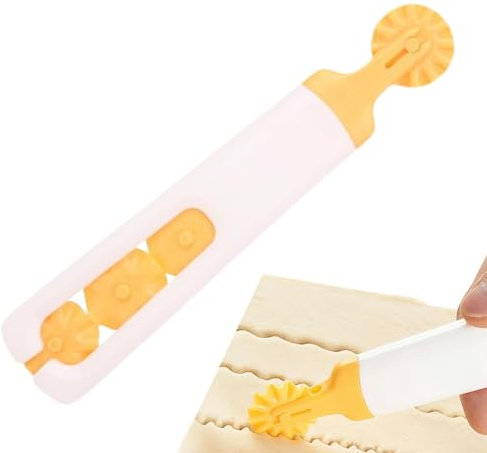 Rueda de rodillos de pastelería, rueda de corte de pastelería | Rueda de corte para pinzas de de pizza 4 en 1 - Gadgets de cocina, herramienta de cortador de repostería para raviolis, fideos,