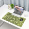 EYLOZS Tapis de Souris étendu Tapis de Bureau,la Texture de la Fibre de Verre est Verte.,Tapis de Souris à Bords Cousus,Base en Caoutchouc antidérapante,Clavier Pad,40x75 cm