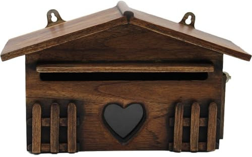 Tsffae Boîte Aux Lettres Rustique Vintage en Bois, 1 Pièce, Boîte Aux Lettres Extérieure Étanche À Pluie, Boîte À Suggestions, Boîte Aux Lettres pour Maison, Bar, Décoration De Maison