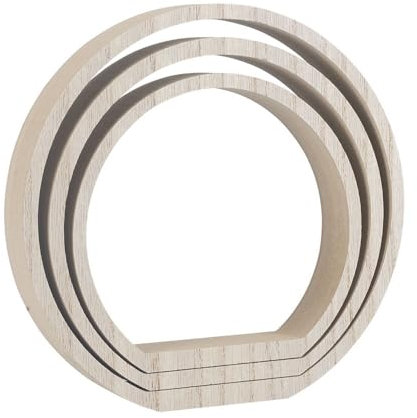 Ideen mit Herz Ring-Podeste | Rohlinge zum Weiterverzieren | Rahmen in Ringform zum Aufstellen | Versch. Größen | 3 Stück