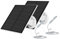 5W Pannello Solare per Telecamera, Caricatore Solare 5 Volt per Telecamera a Batteria Ricaricabile da Esterno DC 5V, con porta Micro USB, Adattatore USB-C, Impermeabile IP65, 2 Confezione