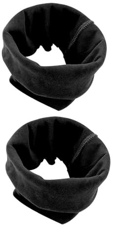FANSU Cache-Oreilles et Tour de Cou pour Chien, Snood pour Oreilles pour Chien, Chauffe Cou et Oreilles de Chien Chats 2 Pièces, Confortable Snood Chien Anti-anxiété (S,Noir)