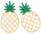LIFKOME 1 Paar Ohrringe Mit Ananas Kette Golden Reifen Perle Schmuck Quaste Kirsche Bogen Zucht Ananas-ohrringe Für Frauen Ohrstecker Für Damen Statement-ohrringe Ohrhänger Legierung