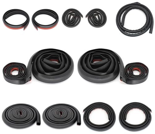 Window molding parts Car Rubber Seal Strip Kit For Tesla For Model 3 Y Self Adhesive Door Sealing Weatherstrip Noise Reduction Soundproof