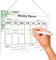 Wochenplaner Tafel, Wochenkalender Planungstafel, Wochenplaner Aufgabenplaner Aufhängen, Wochenplan Wand Board für Büro Schule Küche, Abwischba, Acryl, 30 x 20CM, Transparent