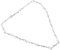 DEARMAMY Collana A Maglie Metalliche Collana A Catena Collana Vintage Da Uomo Collana Accessori Collana In Filo Collana A Spina Lega Argento