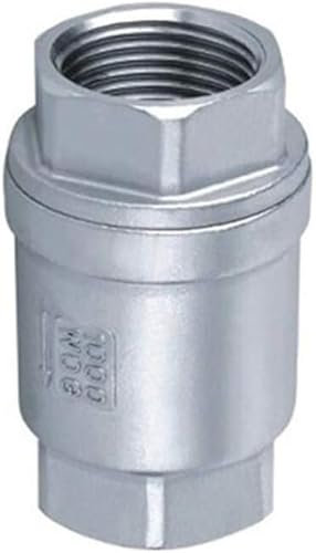 DXEAIN Clapet Anti-Retour, clapet Anti-Retour unidirectionnel, clapet Anti-Retour H12W-16P 304 en Acier Inoxydable, Filetage Femelle, clapet Anti-Retour Vertical, clapet Anti-Retour,(1/2inch)