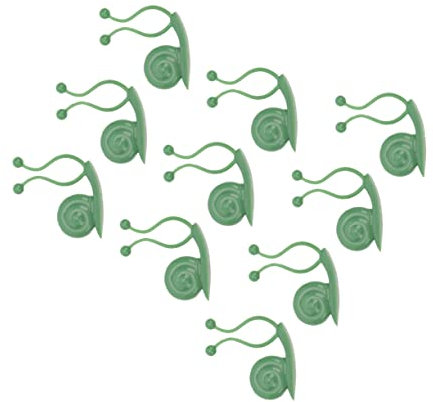 TOGEVAL 10Pcs Adhesive Plant Fixing Clips Durable Wall Vines Holders for Indoor Garden Decoration Easy Installation Creative Design for Climbing Plants and Vines Support