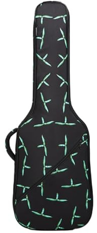 XPJYUA Gitarrenkoffer E-Gitarren-Softcase-Rucksack, faltbar, wasserdicht, Stoff, 12 mm, Schwammpolsterung, personalisiert(101 * 6 * 35cm)