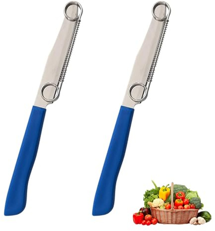 2 Stück Zaubermesser Giovanni Messer,Green Elephant Zaubermesser Shop,Quick Slicing Knife für Gemüse Obst,Schnellschneidmesser,Multifunktionsschneider,Obstmesser Klappbar für Küchen,Haushaltsnutzung