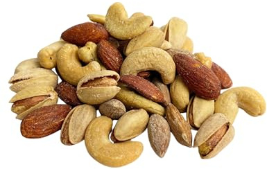 Premium Roasted Salted Mixed Nuts 1kg Bag | Cashews, Almonds, Pistachios & Hazelnuts | No Peanuts or Fillers | Gourmet Savoury Snack Mix for Parties