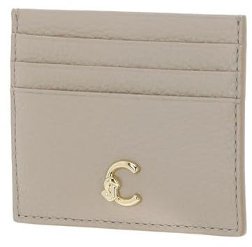Coccinelle Leder Kartenhalter C-Me Document Holder Grained Leather Sandshell beige