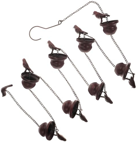 SEWACC Regenkette aus Metall für Regenrinne, Retro Zierkette für Garten