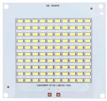 1pcs LED Chip SMD5730 Led SMD Board 10W 20W 30W 50W 100W 150W 200W Smart IC 32-36V DIY for Outdoor Lighting Spotlight Cold White(30W 70x70mm)