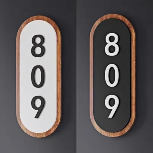 Custom Acrylic Modern Door Plates, Personalized 3D Floating House Number Sign For Outside, Waterproof Door Plaques For Apartment, School, Office, Garden
