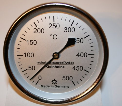 500°C Backofenthermometer Thermometer für Pizzaofen Holzbackofen 400 mm Schaftlänge incl. Führungshülse