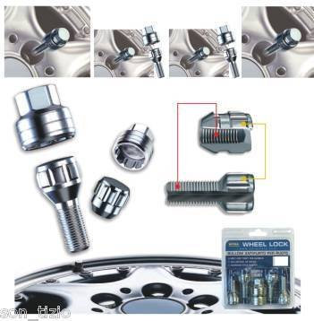 BULLONI AUTO ANTIFURTO per CERCHI IN LEGA e ACCIAIO!