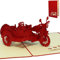 LINPopUp®, LIN17091, POP UP 3D Karte Motorrad, Geburtstagskarte, Gutscheinkarten, Gutschein Motorrad Führerschein, Grußkarten Motorrad, Beiwagen, Motorrad mit Beiwagen, N159
